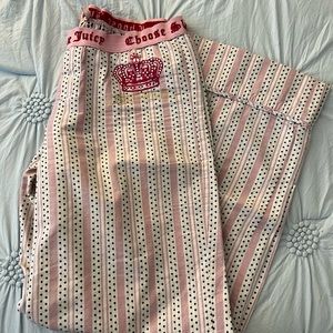 Juicy Couture Pink Polka Dot Sleep Pants
